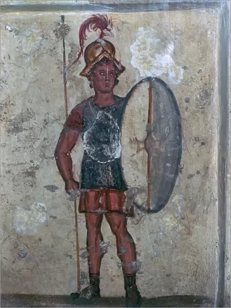 Wall-painting of a Hellenistic soldier, 3rd century BC