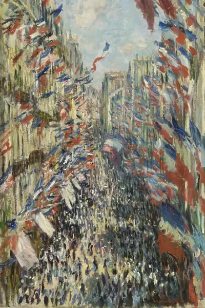 The Rue Montorgueil in Paris. Celebration of June 30, 1878, 1878. Artist: Monet, Claude (1840-1926)