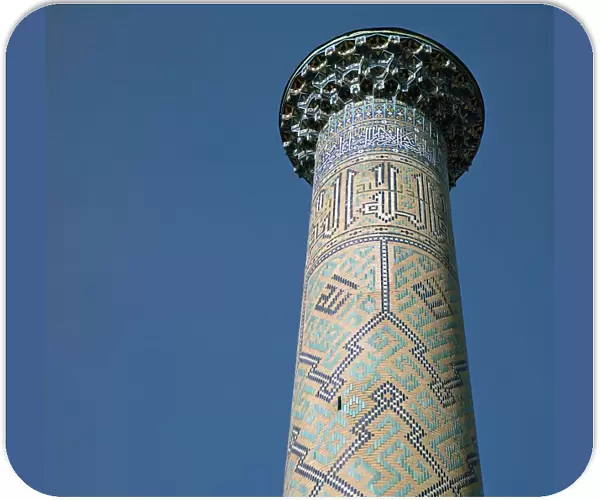 Tower of Shir-Dar Madrasa in Samarkand, 17th century