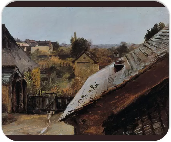 View of Roofs and Gardens, 1835. Artist: Blechen, Carl (1798-1840)