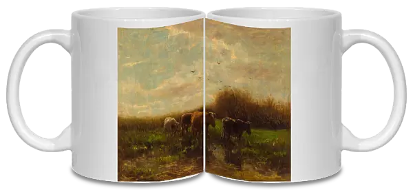 Cows at evening. Artist: Maris, Willem (1844-1910)