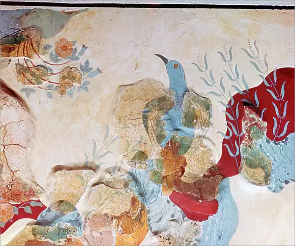 The Blue Bird fresco from Knossos, 17th-14th century BC
