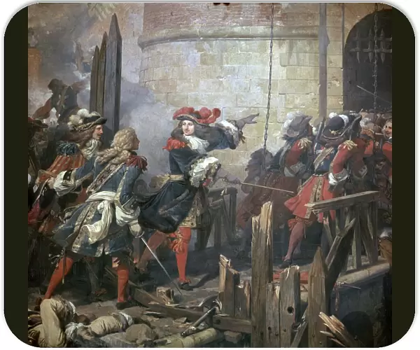 Louis XIV leads the assault of Valenciennes, 17th century