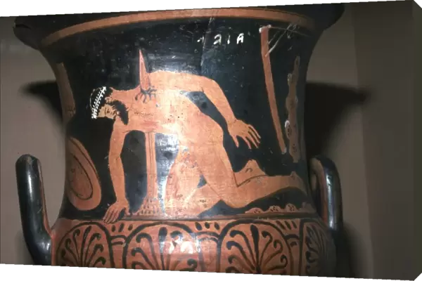 Suicide of Ajax, Etruria, Red-figured Krater, 400BC-350BC