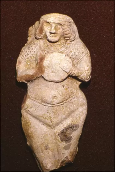 Terracotta Fertility goddess, Ishtar (Astarte), Old Babylonian, c2000 BC