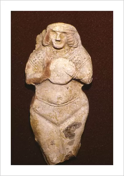 Terracotta Fertility goddess, Ishtar (Astarte), Old Babylonian, c2000 BC