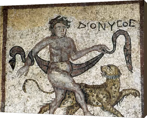 Roman Mosaic, Dionysus with Panther, c4th century