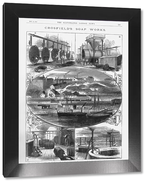 Joseph Crosfield & Sons soap factory at Bank Quarry, Warrington, Cheshire, 1886