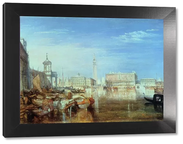 Bridge of Sighs, Ducal Palace and Custom-House, Venice: Canaletti Painting, 1833. Artist: JMW Turner