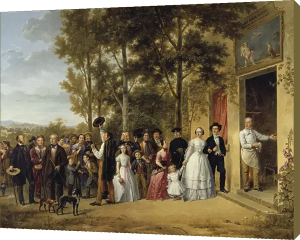 A Wedding in the Coeur Volant Chapel in Marly about 1850 (19th century)