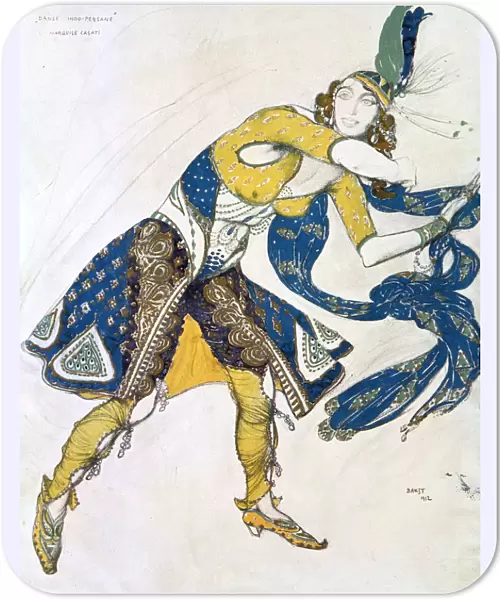 Indian Dance (La Marquise de Casati), 1912. Artist: Leon Bakst