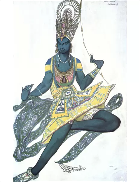 Le Dieu Bleu ( The Blue God ), ballet costume design, 1911. Artist: Leon Bakst