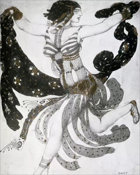 Cleopatra, ballet costume design, 1909. Artist: Leon Bakst