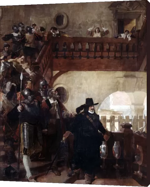 The Arrest of Councillor Broussel, 26th August, 1648 (19th  /  early 20th century). Artist: Jean-Paul Laurens