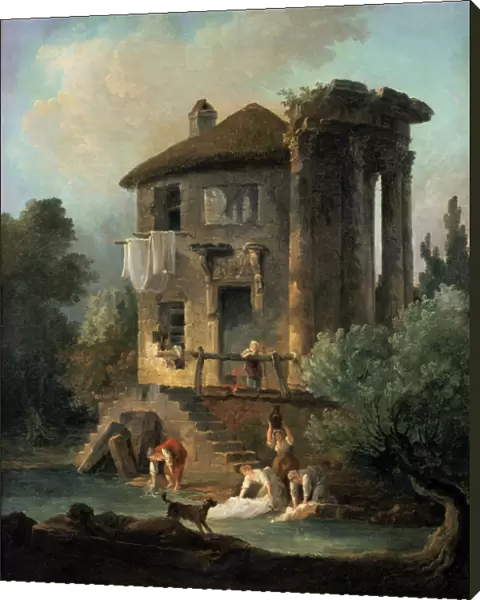 The Temple of Vesta at Tivoli, Rome, 1831. Artist: Landelot-Theodore Turpin de Crisse