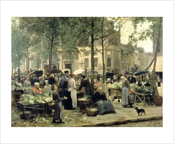Le Carreau des Halles, Paris, 1880. Artist: Gilbert Victor Gabriel