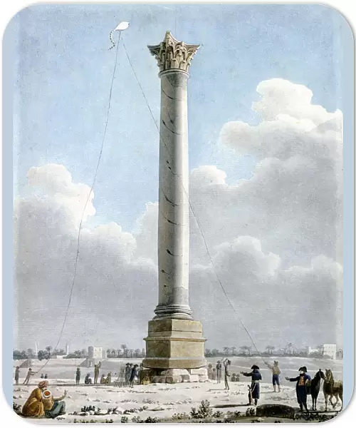 Pompeys Column, Alexandria 1798, 1798. Artist: Vivant Denon