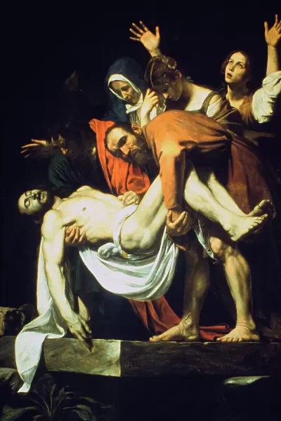 The Laying in the Tomb ( The Deposition  /  The Entombment ), 1602-16044. Artist: Michelangelo Caravaggio