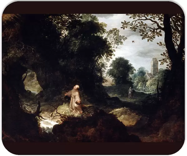Rocky Landscape with Saint Francis, early 17th century. Artist: Abraham Govaerts