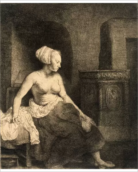 Seated Female Nude, 1658. Artist: Rembrandt Harmensz van Rijn