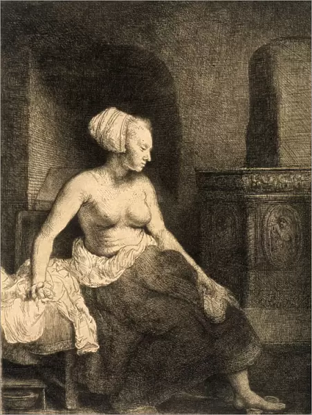 Seated Female Nude, 1658. Artist: Rembrandt Harmensz van Rijn