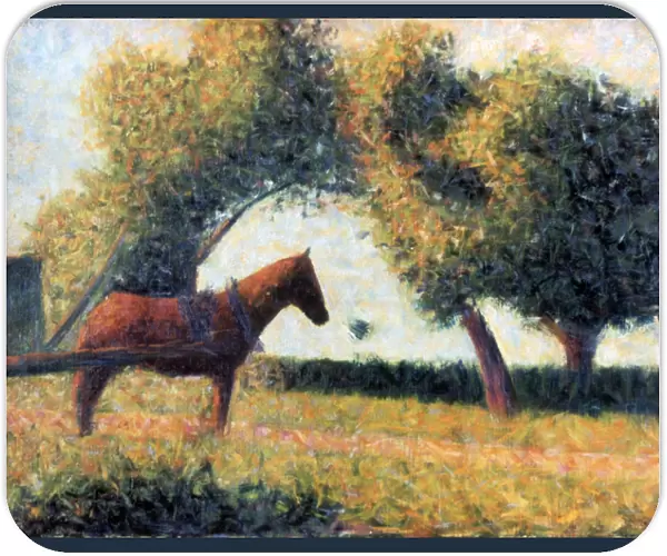 The Harnessed Horse, 1883. Artist: Georges-Pierre Seurat