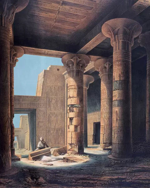 The Inner Temple, Philae, Egypt, 1842. Artist: E Weidenbach