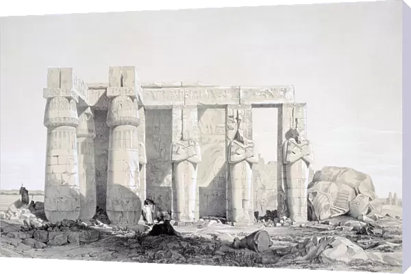 The Ramseion, Luxor, Egypt, 19th century. Artist: George Moore