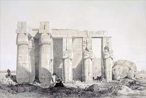 The Ramseion, Luxor, Egypt, 19th century. Artist: George Moore