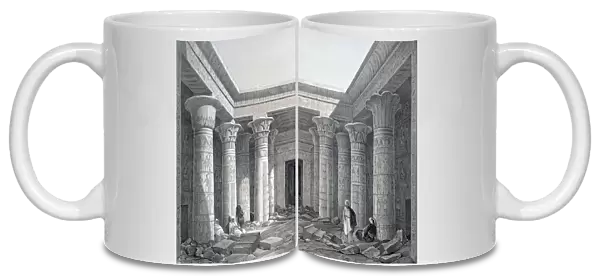 Court of the Great Temple, Philae, Egypt, 1843. Artist: George Moore