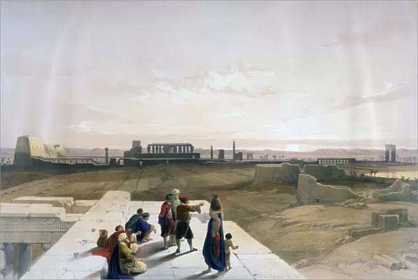 The Ruins of Karnak from the West, 19th century. Artist: David Roberts