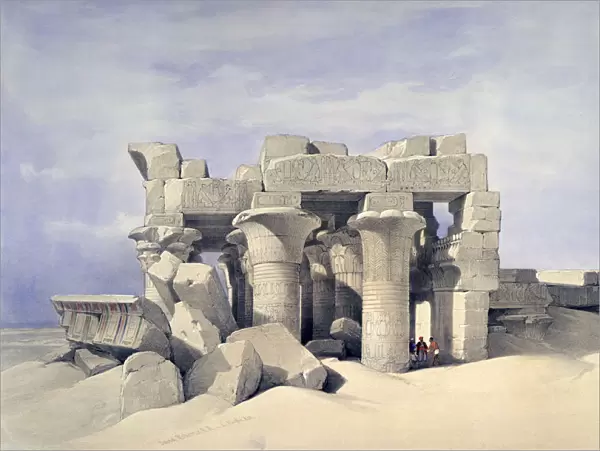 Temple of Sobek and Haroeris at Kom Ombo, 19th century. Artist: David Roberts