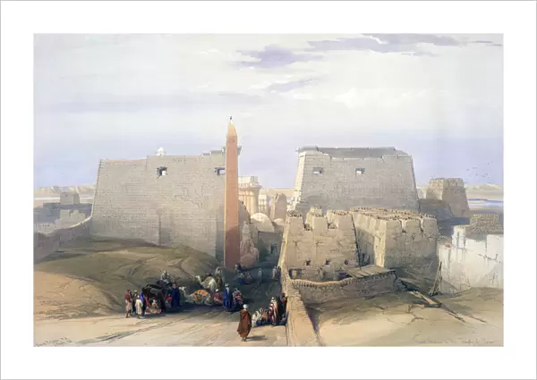 Grand Entrance to the Temple of Luxor, 19th century. Artist: David Roberts