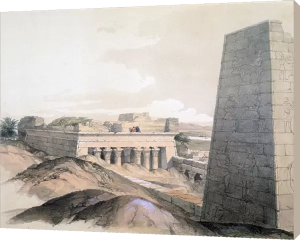 Temple of Edfu, Egypt, 19th century. Artist: Lord Wharncliffe