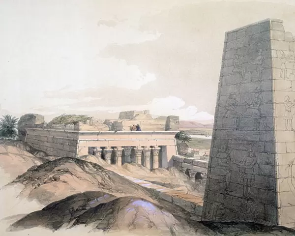 Temple of Edfu, Egypt, 19th century. Artist: Lord Wharncliffe