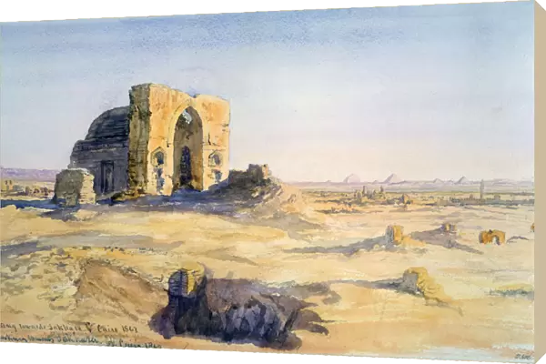 City of Tombs, Looking towards Sakkara, Cairo, Egypt, 1863. Artist: Charles Emile de Tournemine