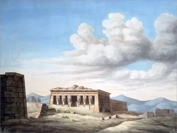 View of an Egyptian Temple, Dendera, 19th century