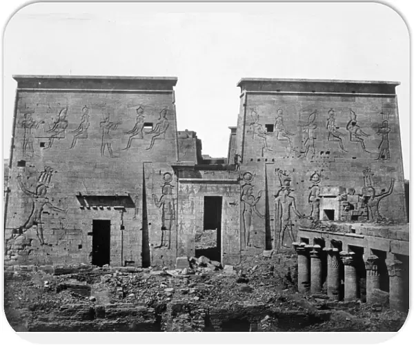 Temple of Philae, Nubia, Egypt, 1852. Artist: Maxime du Camp