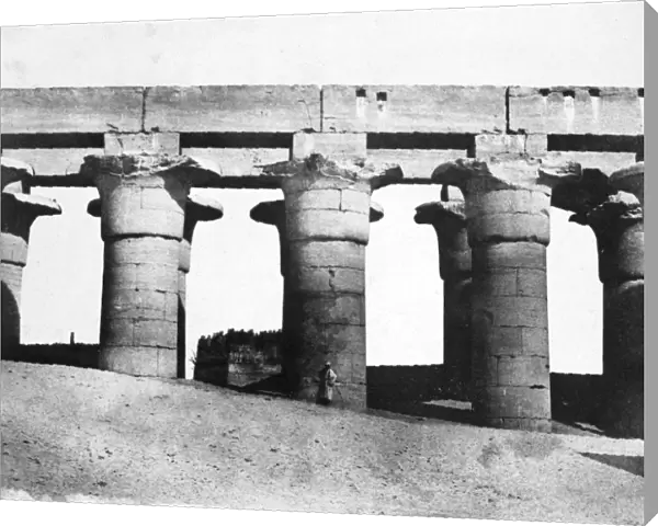 Temple ruins, Egypt, 1852. Artist: Maxime du Camp