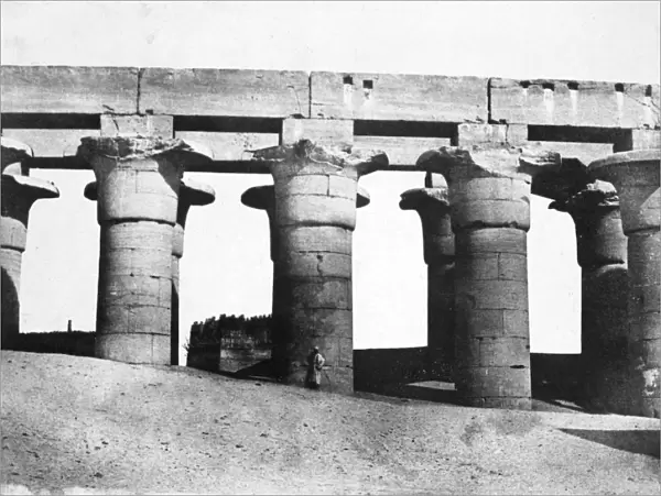 Temple ruins, Egypt, 1852. Artist: Maxime du Camp