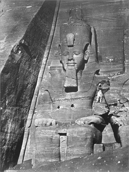 Colossal statue, Egypt, 1852. Artist: Maxime du Camp