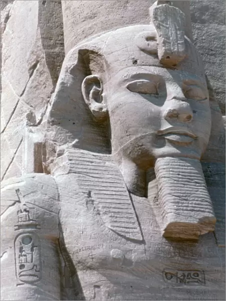Colossal statue of Rameses II, Temple of Abu Simbel, Egypt, 13th century BC