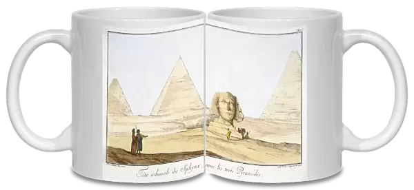 Great Sphinx and Three Pyramids, 18th century. Artist: Tuscher Hafniae