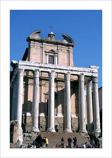 The Temple of Antoninus and Faustina, Rome, 141 AD