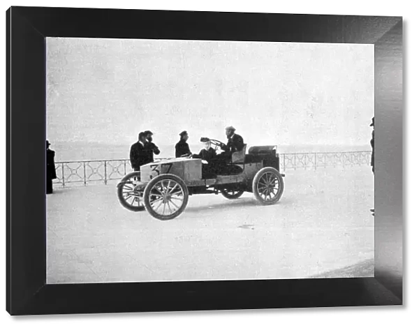 Hubert le Blon, in his Gardner-Serpollet steam car, Nice, 1903