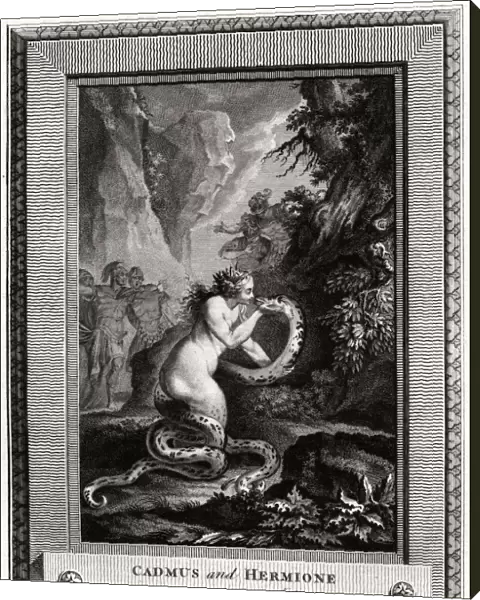 Cadmus and Hermione, metamorphosed into Serpents, 1776. Artist: W Walker