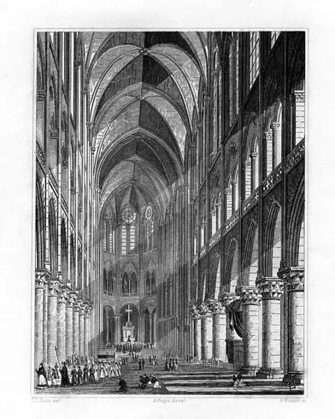 La Chapelle du Val de Grace, Paris, France, 1829. Artist: Benjamin Winkles