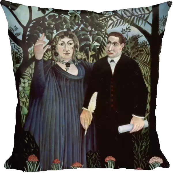 The Poet and his Muse. Portrait of Guillaume Apollinaire and Marie Laurencin, 1909. Artist: Henri Rousseau