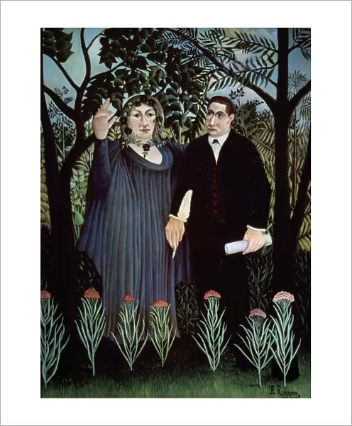 The Poet and his Muse. Portrait of Guillaume Apollinaire and Marie Laurencin, 1909. Artist: Henri Rousseau