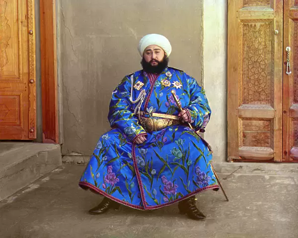 Mohammed Alim Khan, the last Emir of Bukhara, 1911. Artist: Sergey Mikhaylovich Prokudin-Gorsky